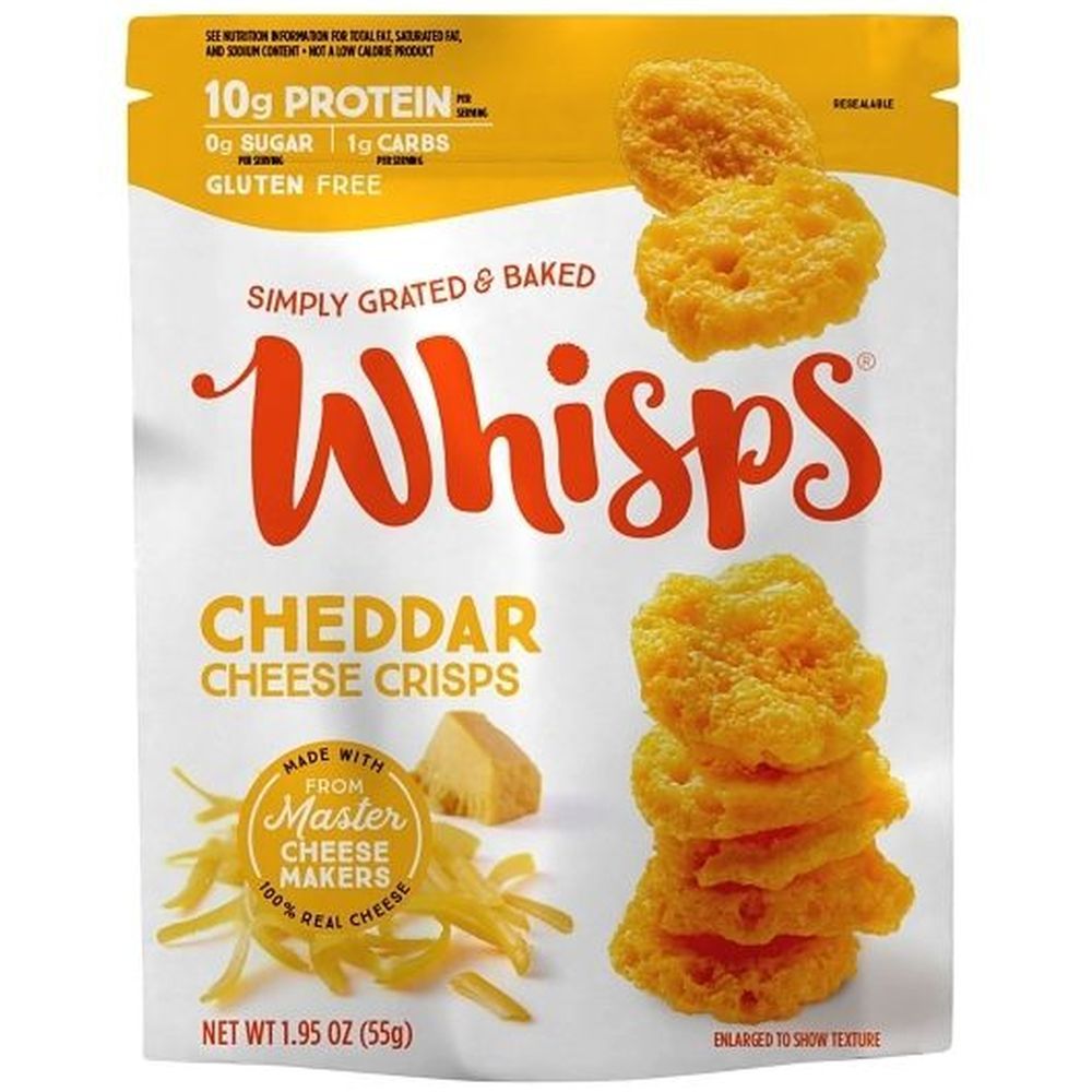 Whisps Cheddar Cheese Crisps, 1.95 Ounce -- 12 Per Case