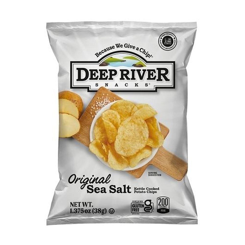 Deep River Snacks Original Sea Salt Kettle Potato Chips, 1.375 Ounce -- 48 Per Case