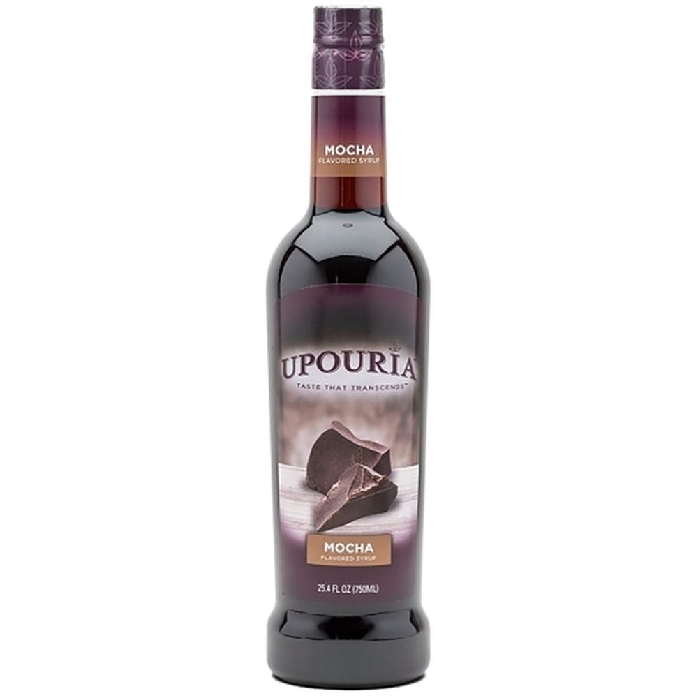 Sunny Sky Upouria Mocha Flavored Syrup With Pump, 25.4 Fluid Ounce -- 12 Per Case