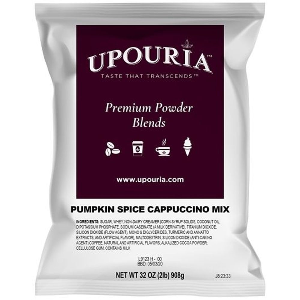 Upouria Pumpkin Spice Cappuccino Mix, 2 Pound -- 6 Per Case