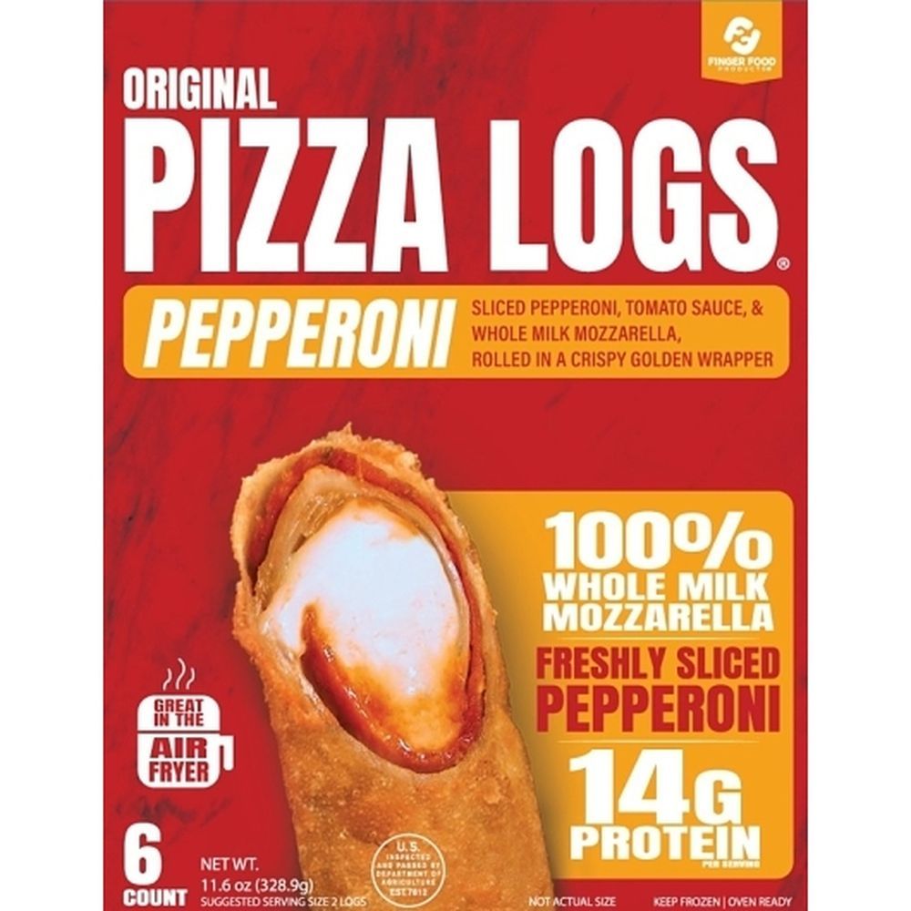 Original Pizza Logs Pepperoni And Cheese Pizza Logs, 6 Count -- 6 Per Case