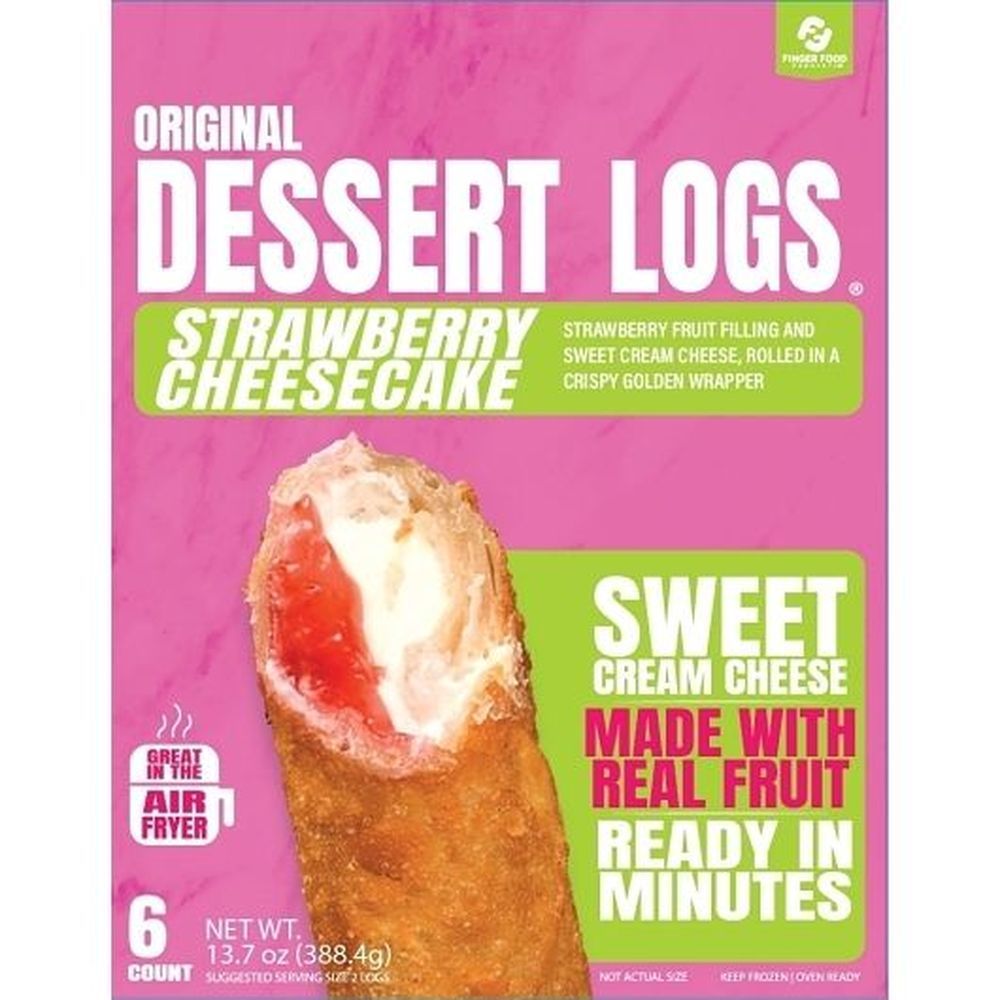 Original Dessert Logs - Strawberry Cheesecake, 6 Count -- 6 Per Case