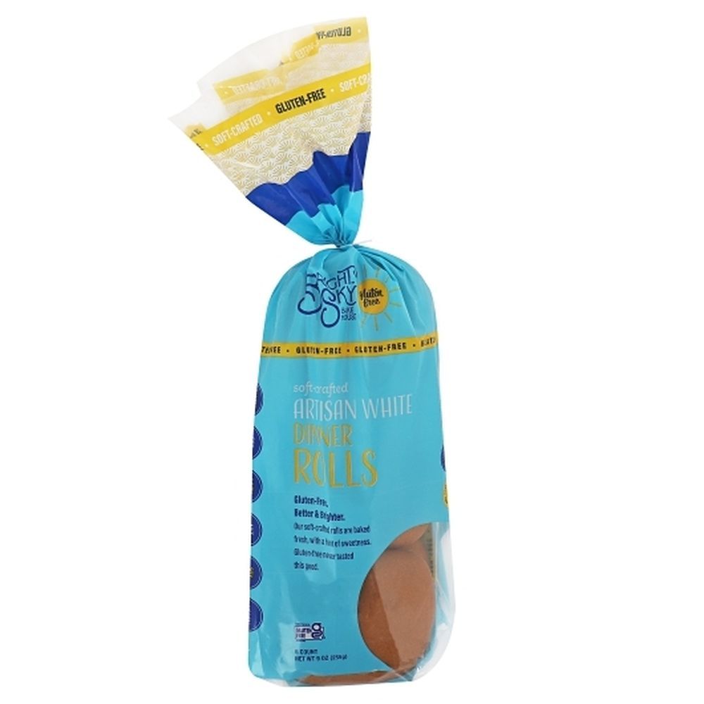 Bright Sky Bake House Soft Crafted Artisan White Dinner Roll, 4 Count -- 6 Per Case