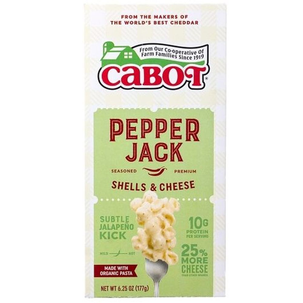 Cabot Pepper Jack Shells And Cheese, 6.25 Ounce -- 12 Per Case