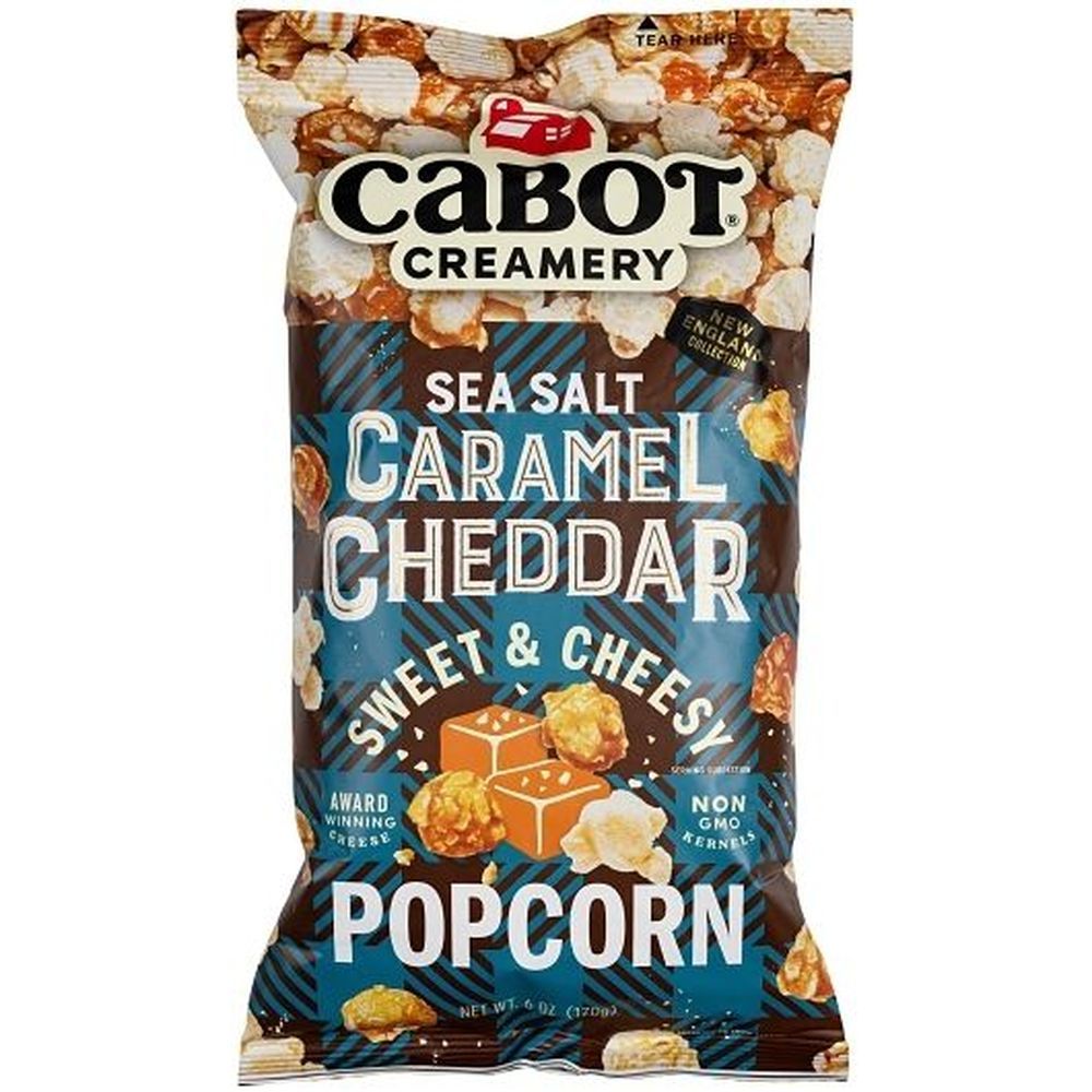 Cabot Sea Salt Caramel Cheddar Popcorn, 6 Ounce -- 6 Per Case