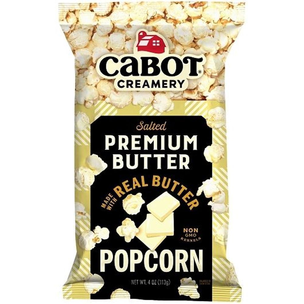 Cabot Premium Butter Popcorn, 4 Ounce -- 6 Per Case