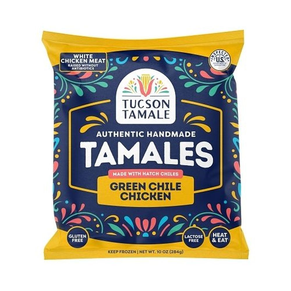 Tucson Tamale Green Chile Chicken Tamales, 10 Ounce -- 6 Per Case