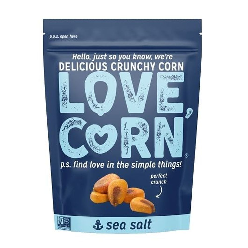 Love Corn Sea Salt Crunchy Corn Snack, 16 Ounce -- 18 Per Case