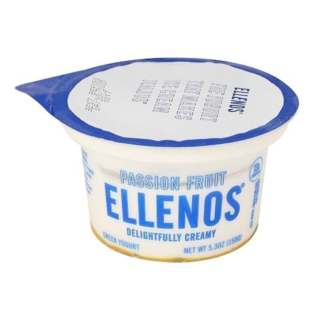 Ellenos Passion Fruit Greek Yogurt, 5.3 Ounce -- 8 Per Case