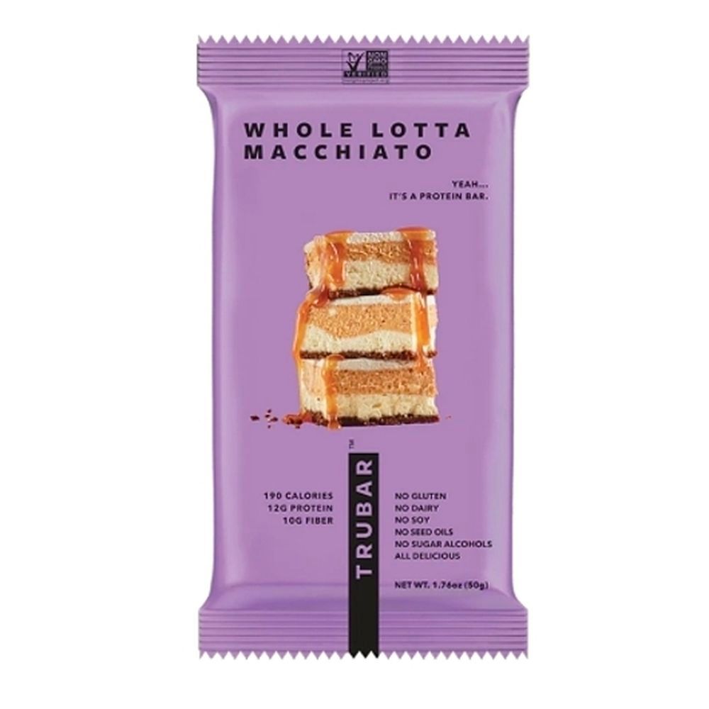 Trubar Whole Lotta Macchiato Protein Bar, 1.76 Ounce -- 72 Per Case