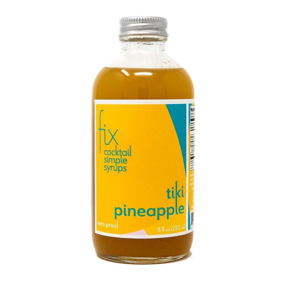 Fix Tiki Pineapple Simple Syrup, 8 Ounce -- 6 Per Case