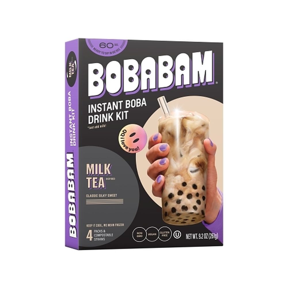Bobabam Milk Tea Inspired Instant Boba Drink Kit, 9.2 Ounce -- 6 Per Case