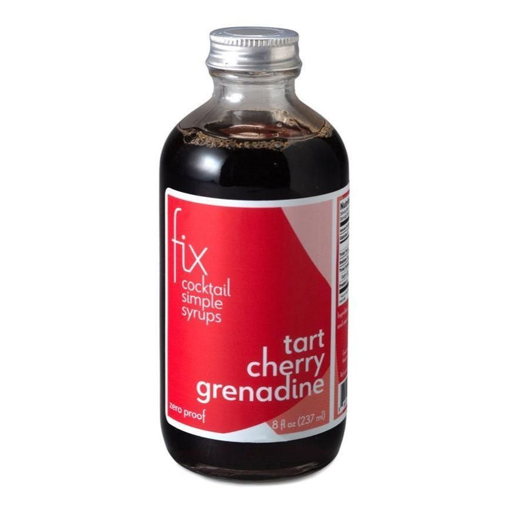 Fix Tart Cherry Grenadine Simple Syrup, 8 Ounce -- 6 Per Case