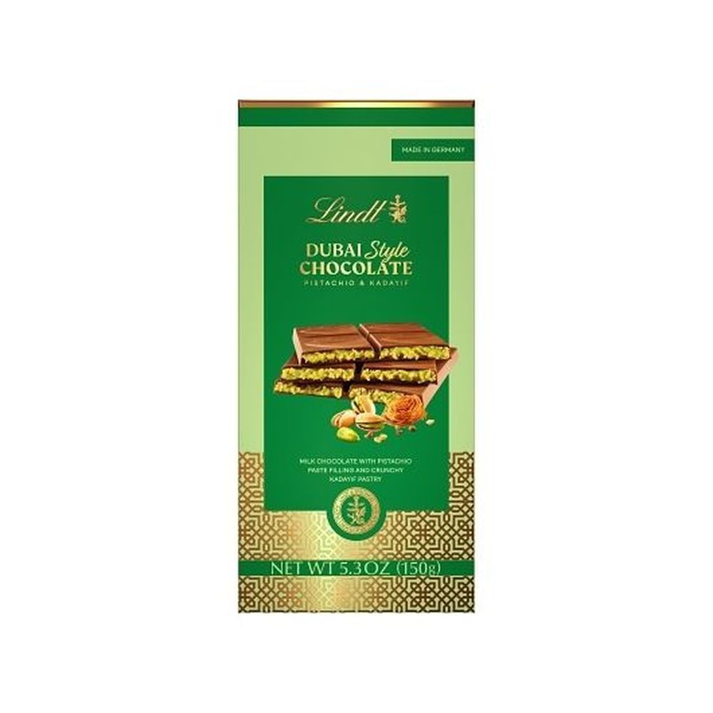 Lindt Dubai Style Milk Chocolate With Pistachio And Kadayif, 5.3 Ounce -- 84 Per Case