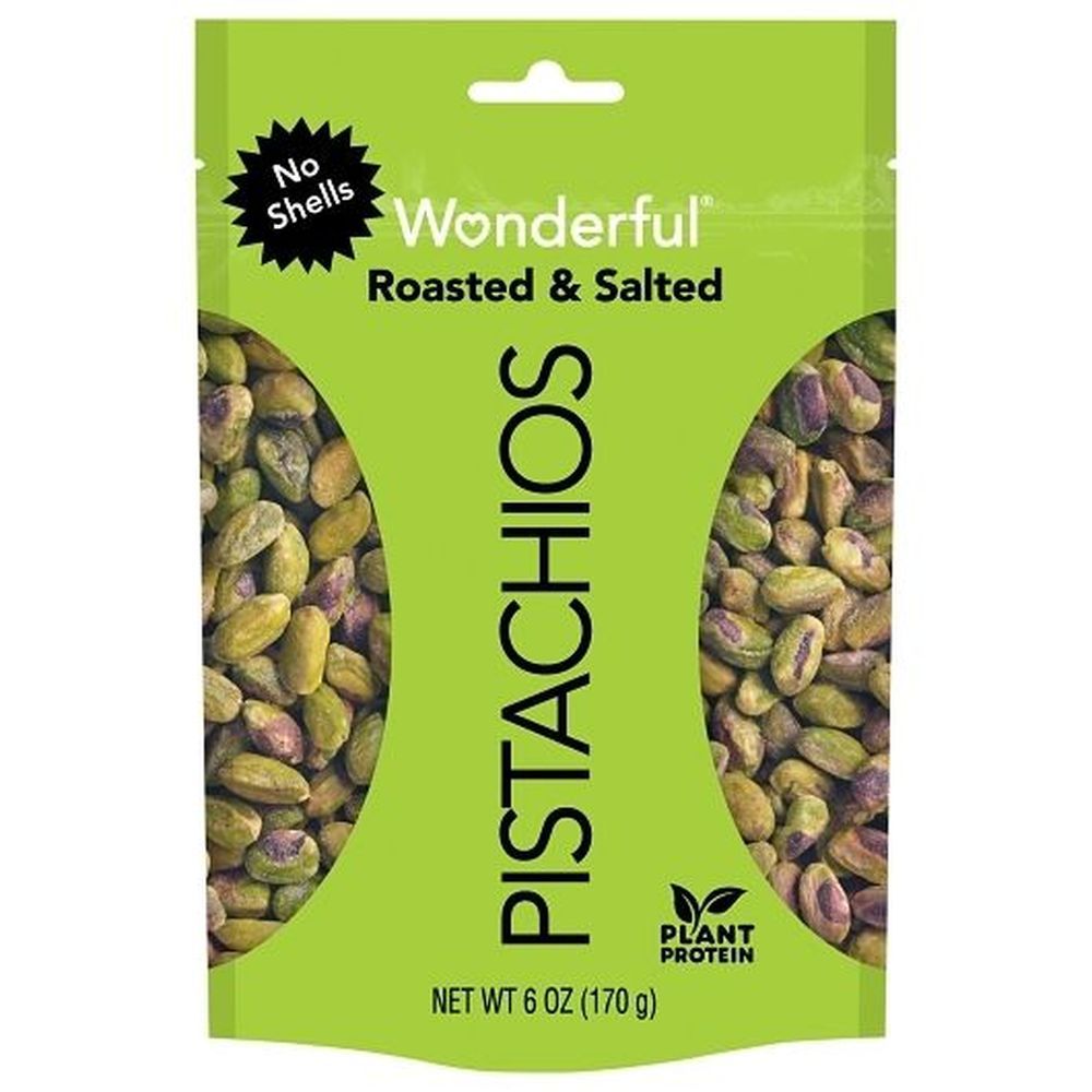 Wonderful Shelled Roasted And Salted Pistachio, 6ounce -- 6 Per Case