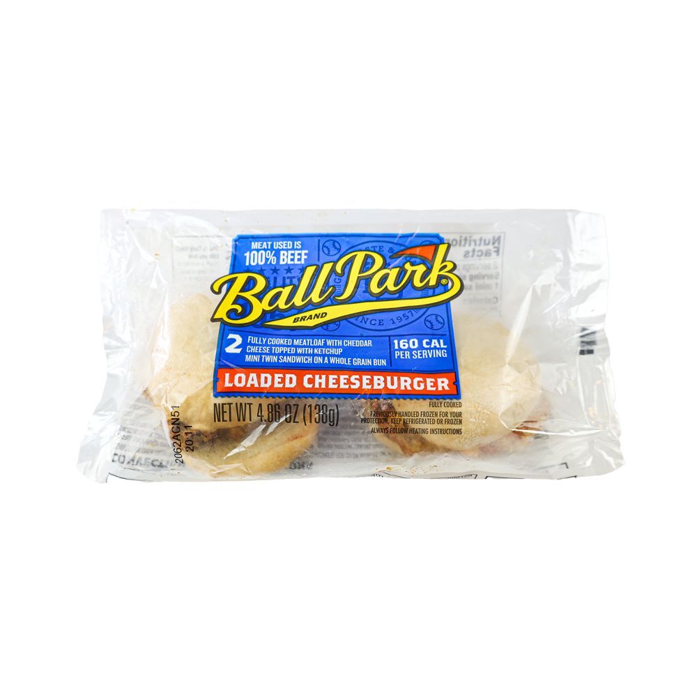 Ball Park Individually Wrapped Loaded Mini Cheeseburger, 4.86 Ounce -- 80 Per Case