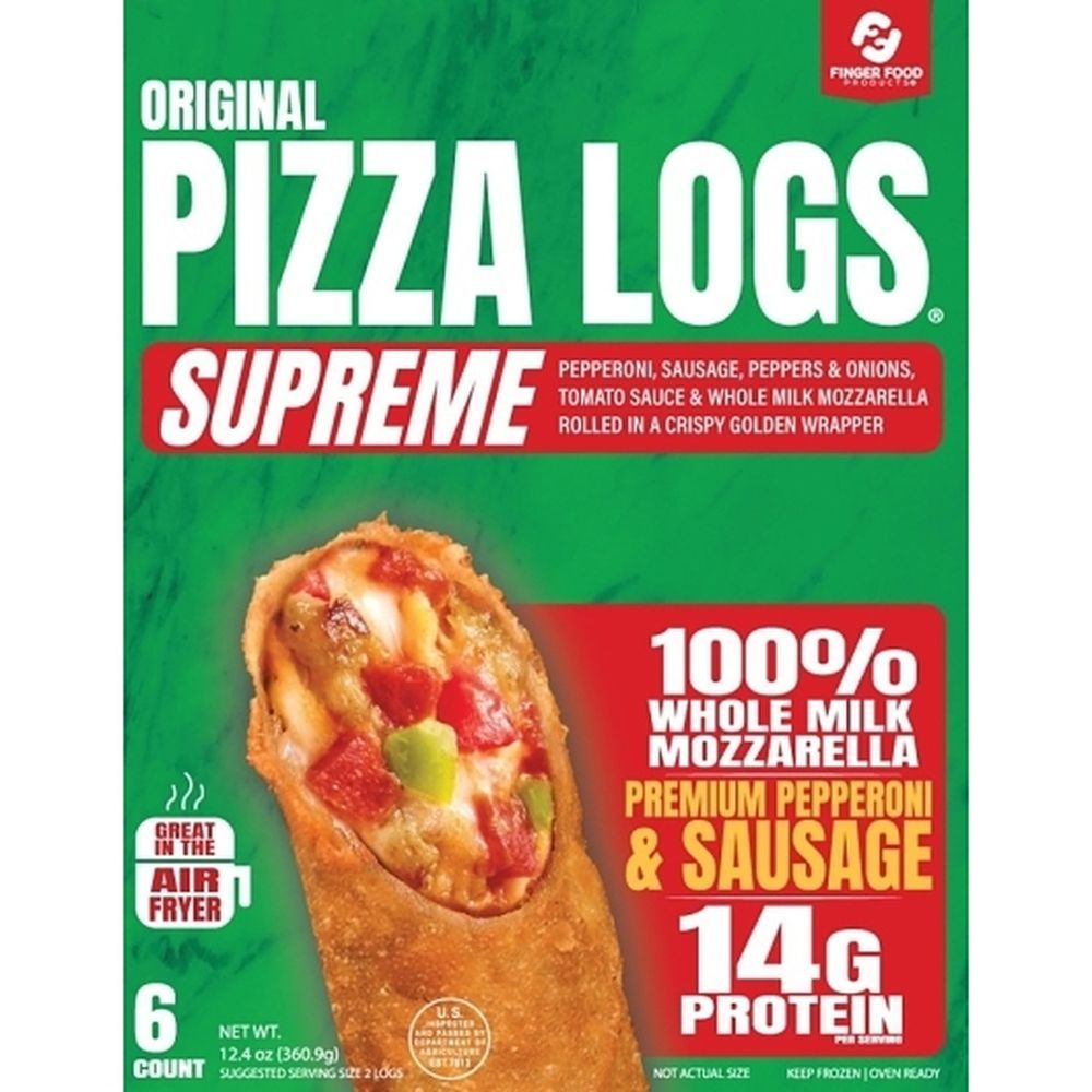 Original Pizza Logs Supreme Premium Pepperoni And Sausage Pizza Logs, 6 Count -- 6 Per Case