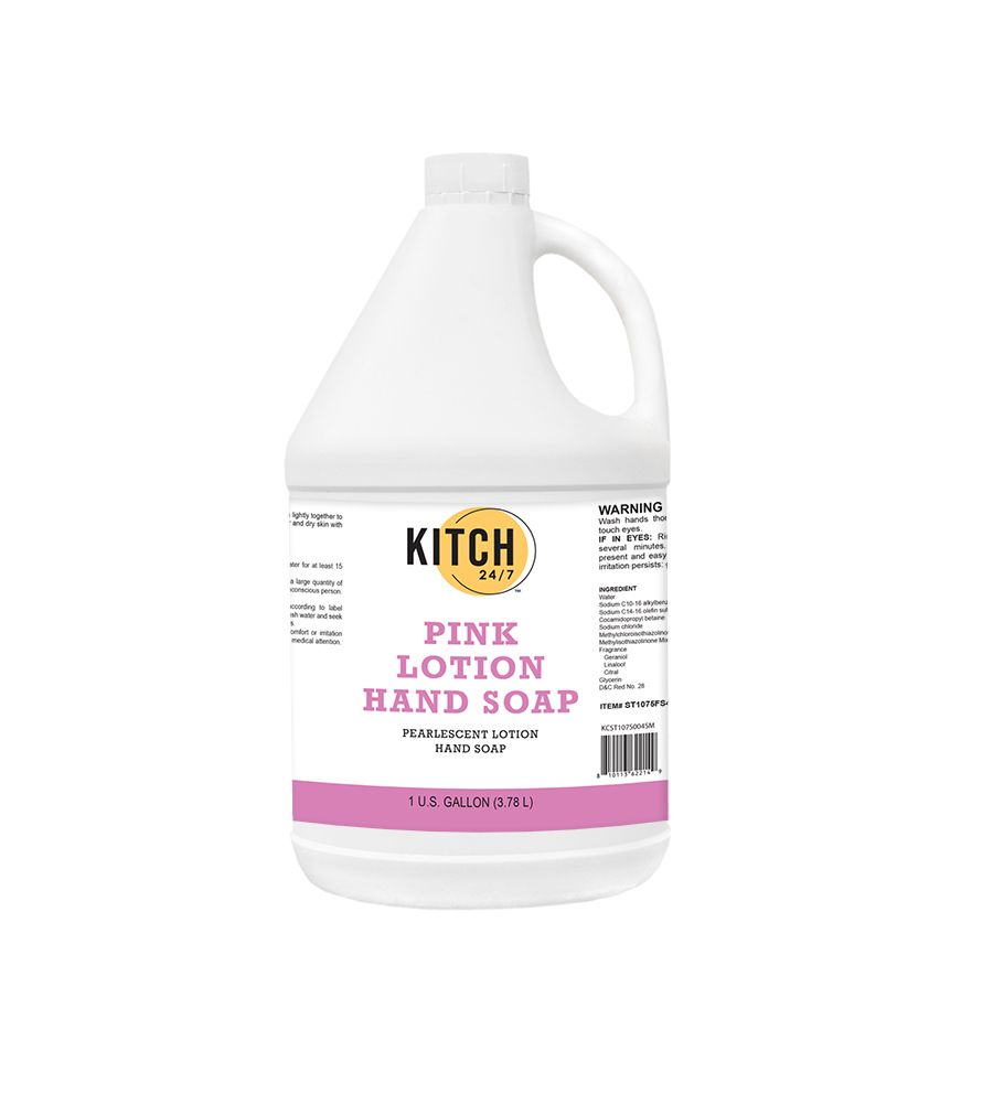 Kitch 24/7 Chemicals Pink Lotion Hand Soap, 1 Gallon -- 4 Per Case