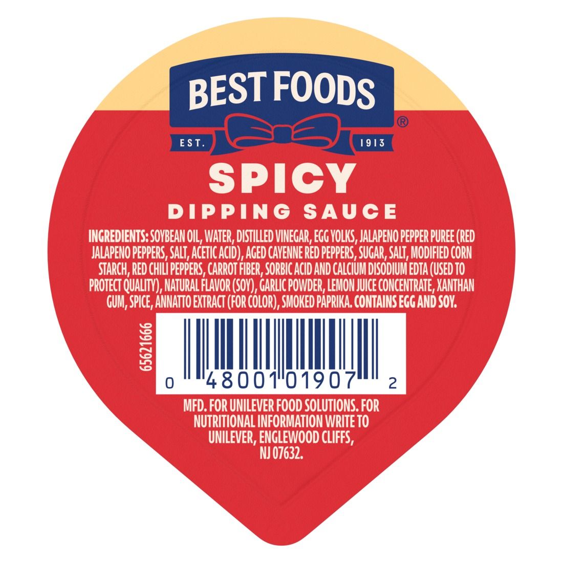 Best Foods Spicy Mayonnaise Single Serve Dip Cup, 1 Ounce -- 10 Per Case