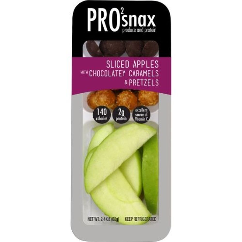 Pro2snax Apples Chocolatey Caramels And Pretzels, 2.4 Ounce -- 36 Per Case