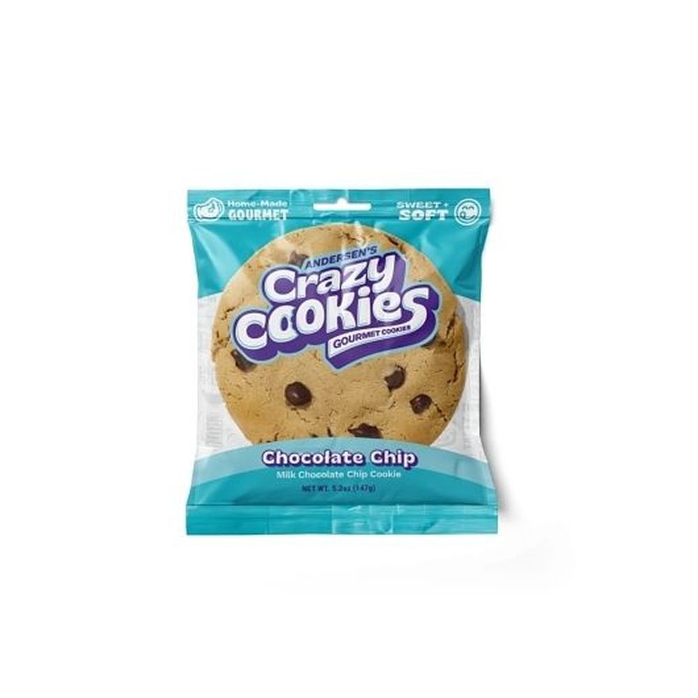 Crazy Cookies Milk Chocolate Chip Cookies, 5.2 Ounce -- 12 Per Case