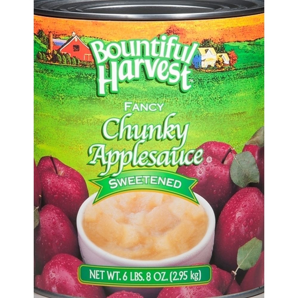 Bountiful Harvest Sweetened Fancy Chunky Applesauce, 10 Ounce -- 6 Per Case