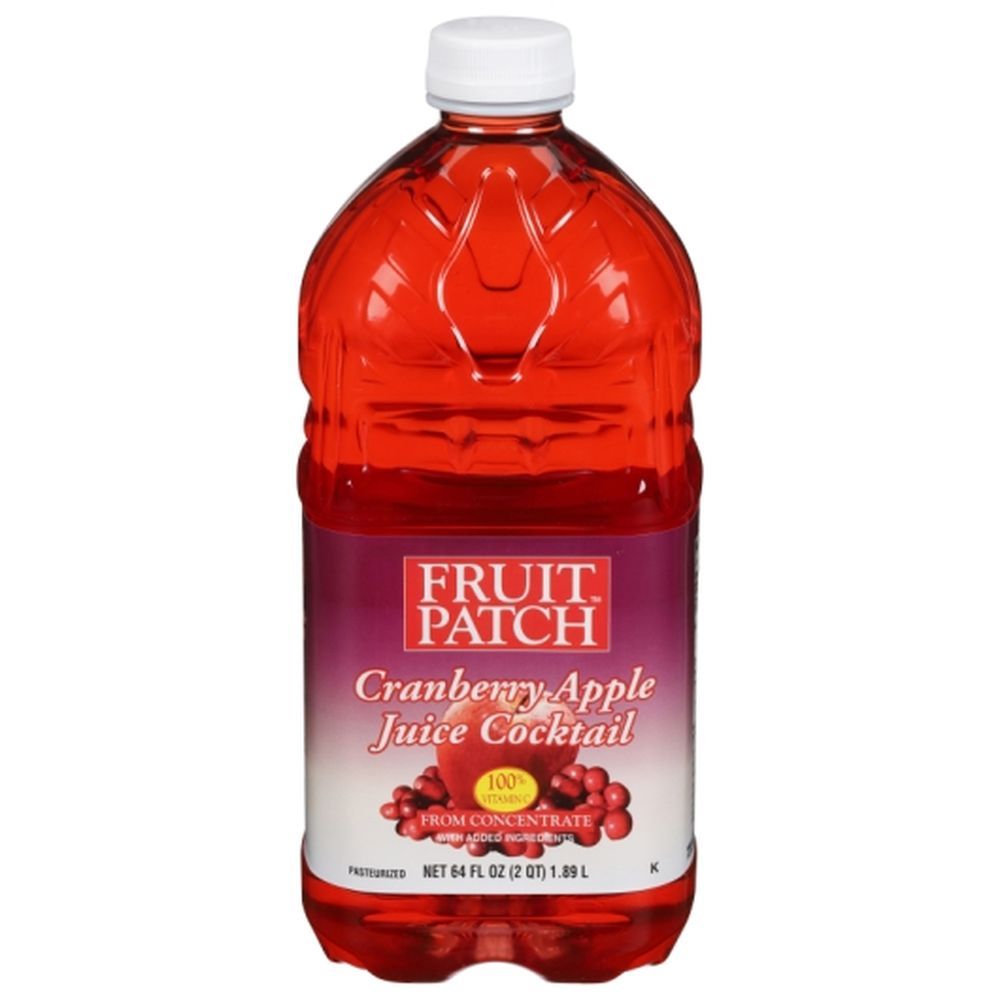 Fruit Patch Cranberry Apple Juice Cocktail, 64 Ounce -- 8 Per Case