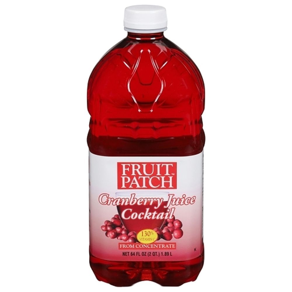 Fruit Patch Cranberry Juice Cocktail, 64 Ounce -- 8 Per Case