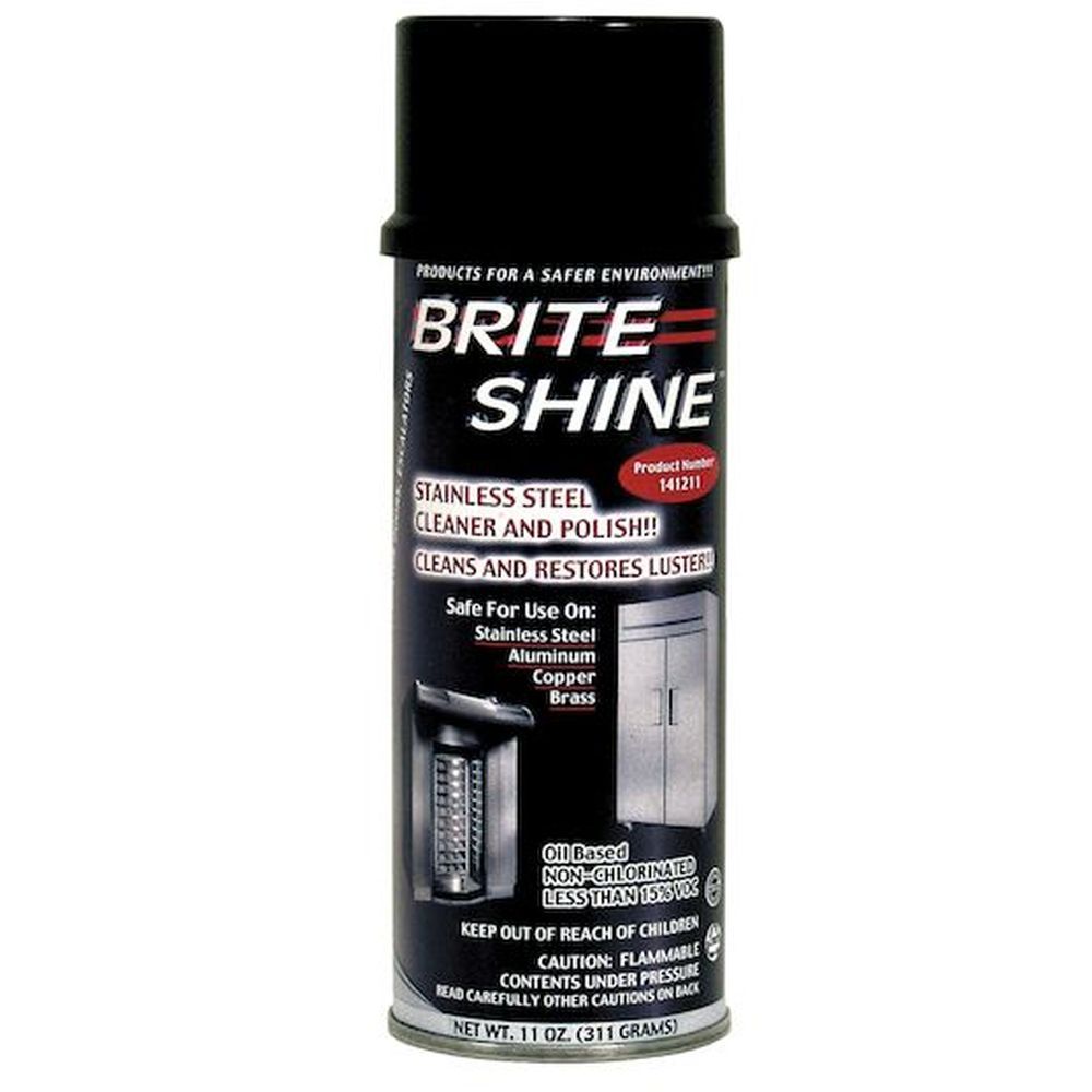 Brite Shine Vanilla Scent Oil Based Stainless Steel Cleaner And Polish, 11 Ounce -- 6 Per Case