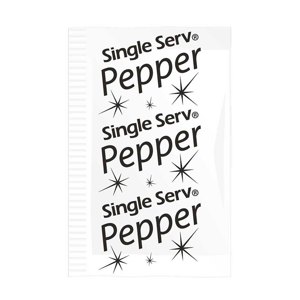 Single Serv Flat Pepper Packets, 0.1 Gram -- 3000 Per Case