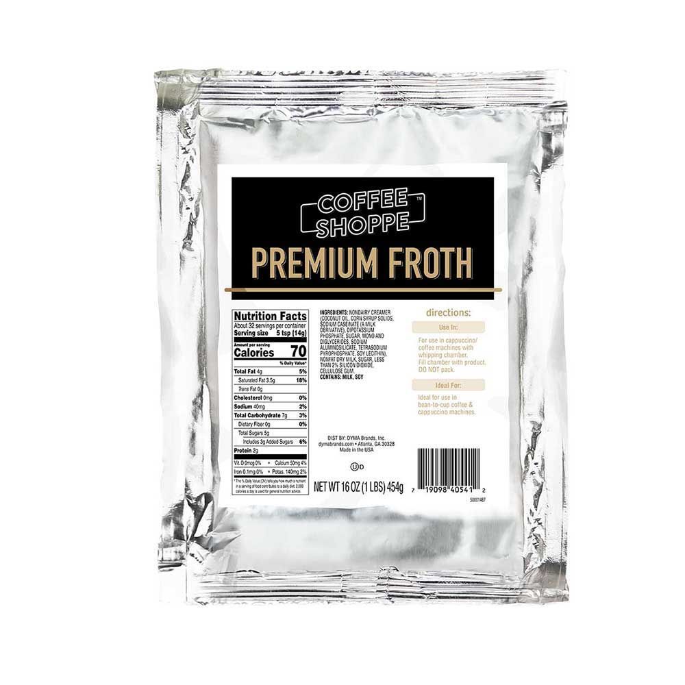 Coffee Shoppe Premium Froth, 1 Pound -- 12 Per Case