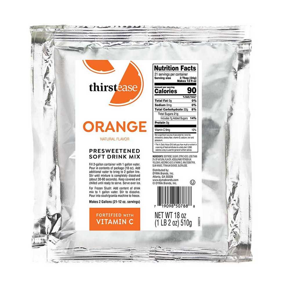 Thirst Ease Orange Drink Mix, 18 Ounce -- 12 Per Case