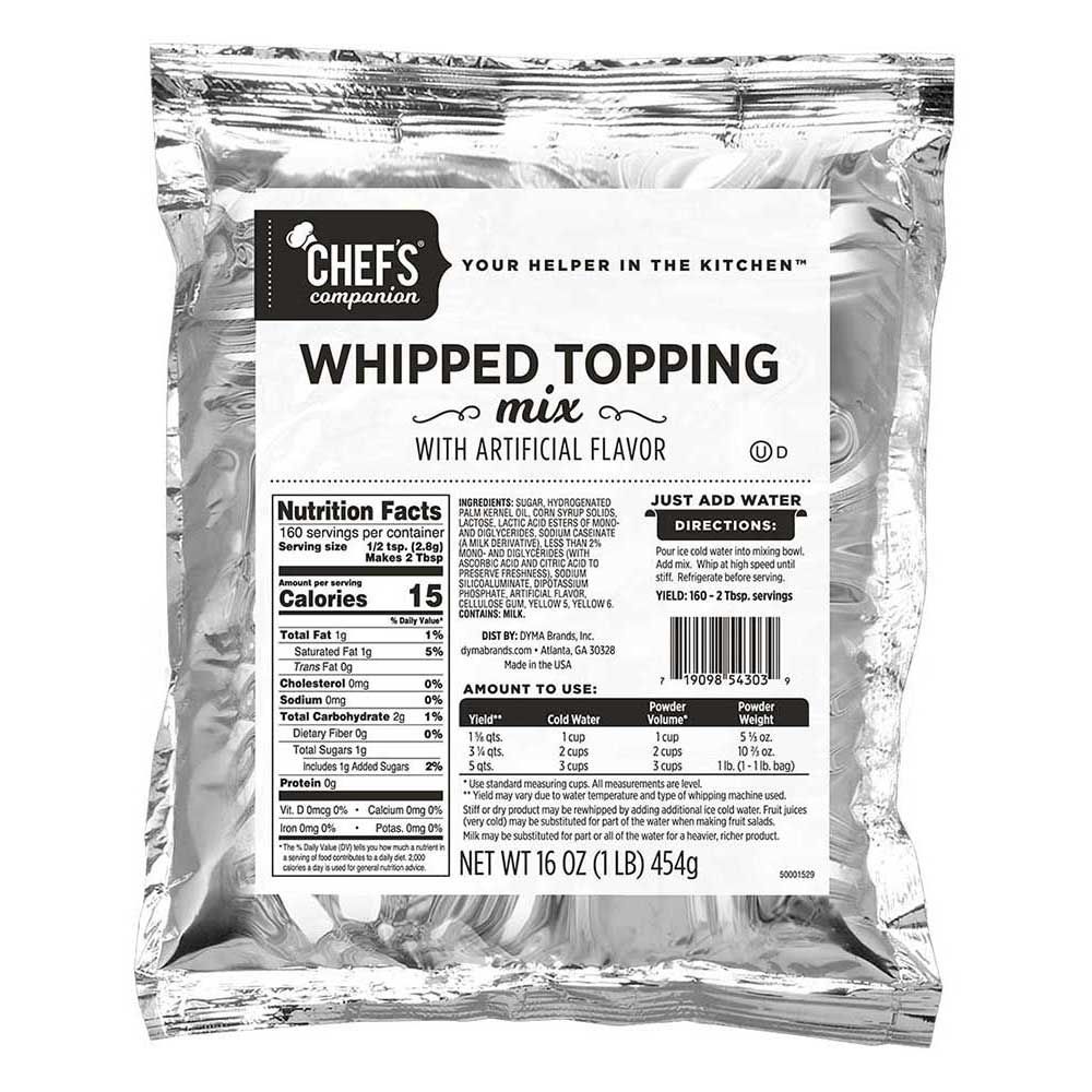 Chef's Companion Whipped Topping Mix, 1 Pound -- 12 Per Case