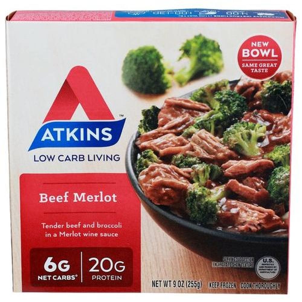 Atkins Beef Merlot, 9 Ounce -- 8 Per Case