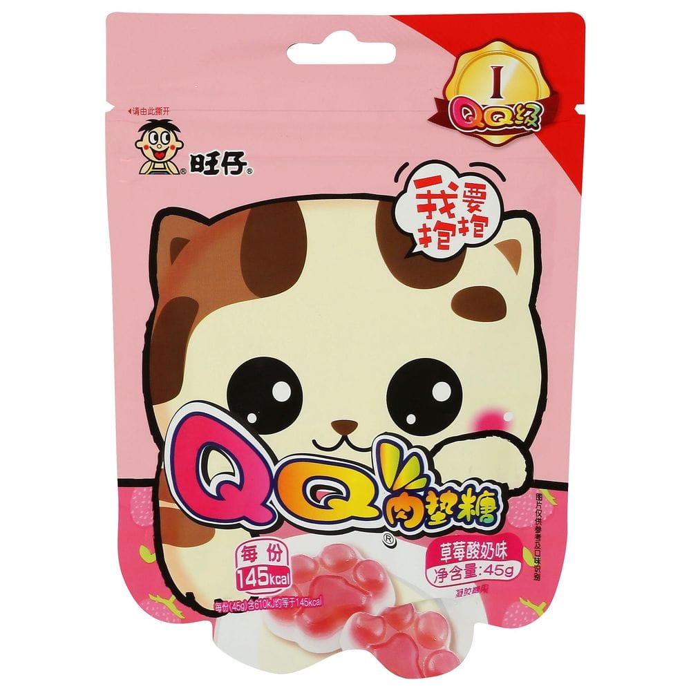 Want Want Kitty Paw Strawberry Yogurt Gummies, 1.59 Ounce -- 10 Per Case