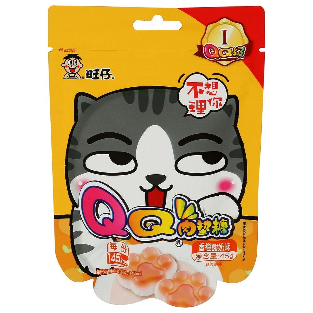 Want Want Kitty Paw Orange Yogurt Gummies, 1.59 Ounce -- 10 Per Case
