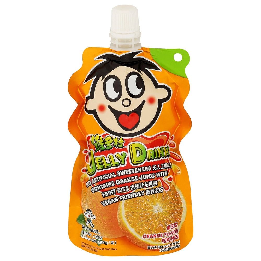 Want Want Orange Flavor Jelly Drink, 5.29 Fluid Ounce -- 8 Per Case