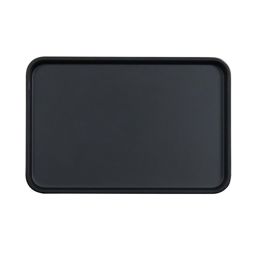 Cal-mil Hudson Collection Black Melamine Rectangular Serving Tray, 9 X 6 X 1 Inch -- 6 Per Case