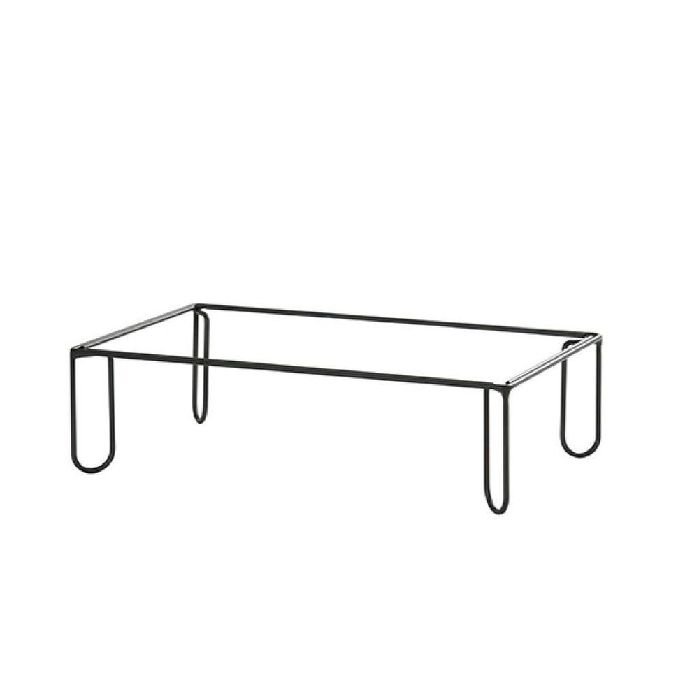 Cal-mil Logan Collection Black Wire Medium Riser Frame, 12 X 20 X 6 Inch