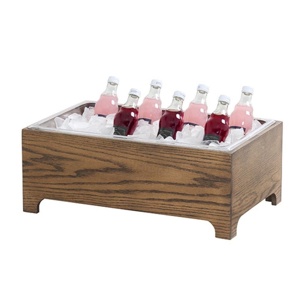Cal-mil Melrose Collection Chocolate Brown Oak Wood Ice Housing, 13.25 X 21.5 X 8.25 Inch