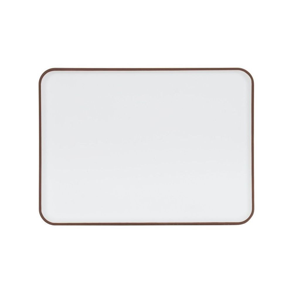 Cal-mil Hudson Two Tone Collection Stoneware Melamine Rectangular Serving Tray, 9.5 X 13 X 1 Inch -- 6 Per Case