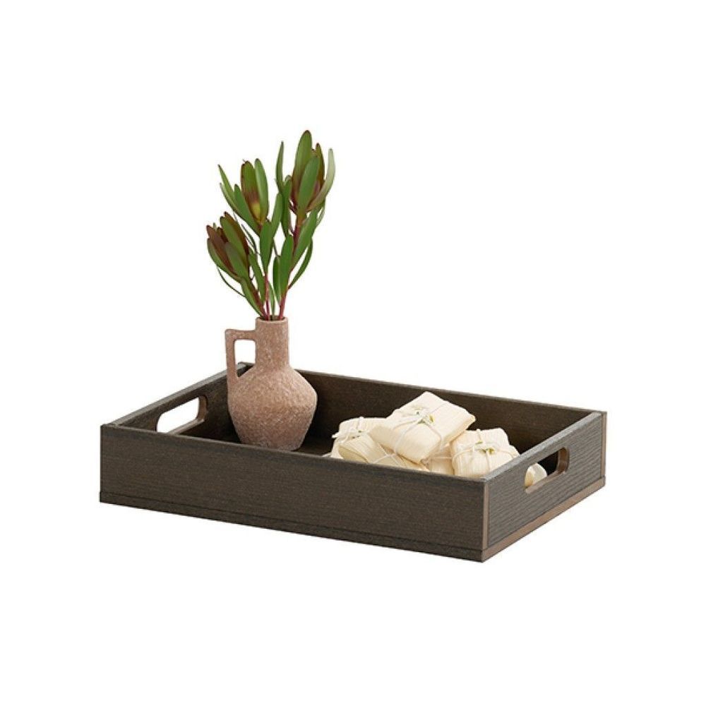 Cal-mil Vista Collection Mocha Tray With Handles, 13 X 17 X 4 Inch