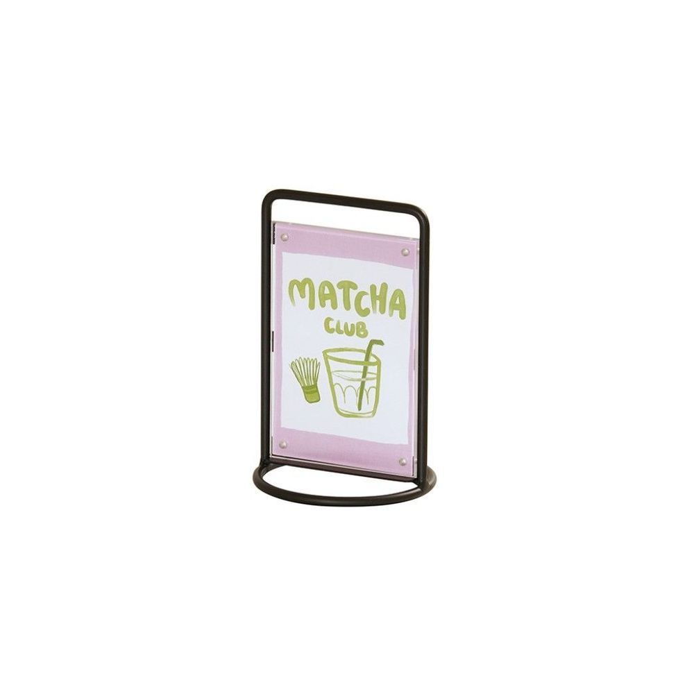 Cal-mil Logan Collection Black Wire Round 4 X 6 Inch Sign Holder -- 6 Per Case