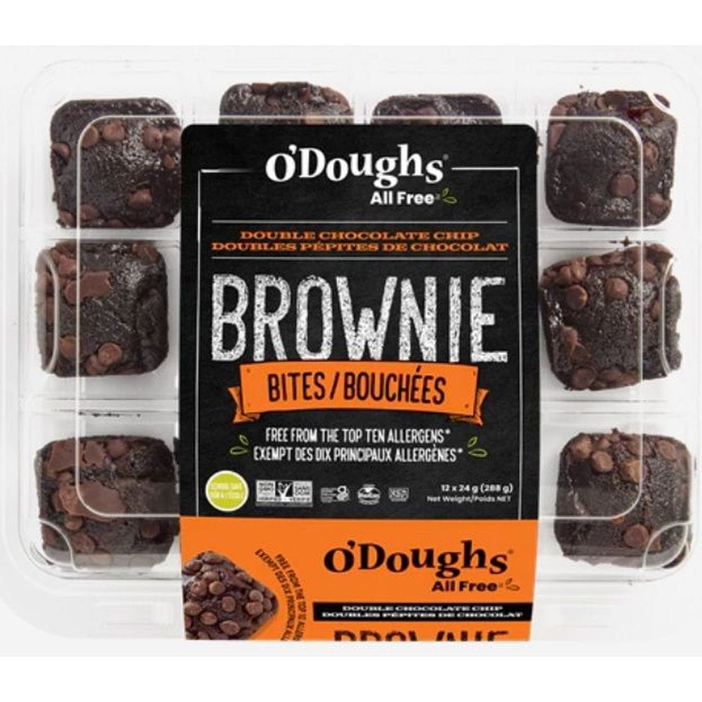 O Doughs Double Chocolate Chip Brownie Bites, 10.2 Ounce -- 6 Per Case