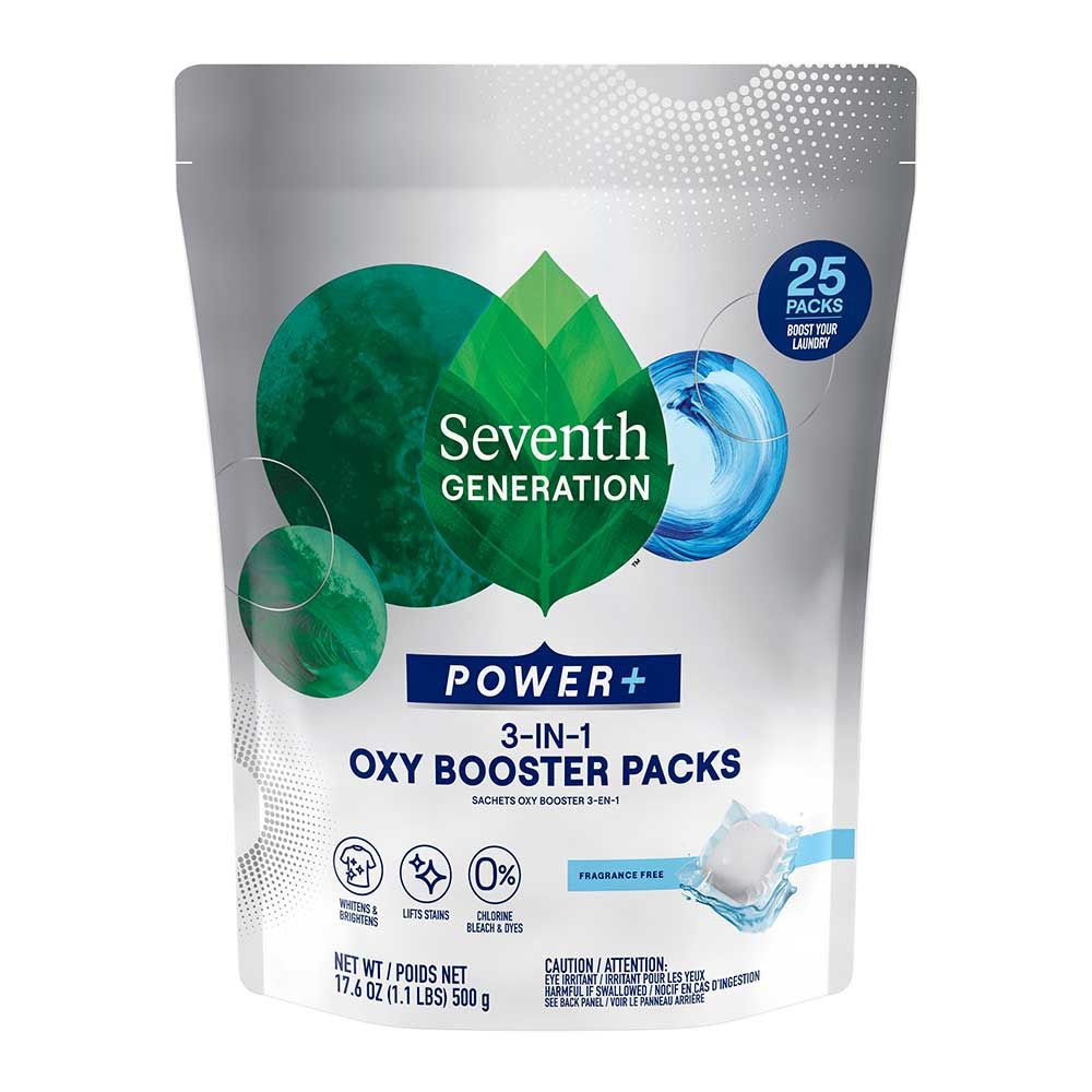 Seventh Generation Free And Clear 3-in-1 Oxy Booster Pack, 25 Count -- 6 Per Case