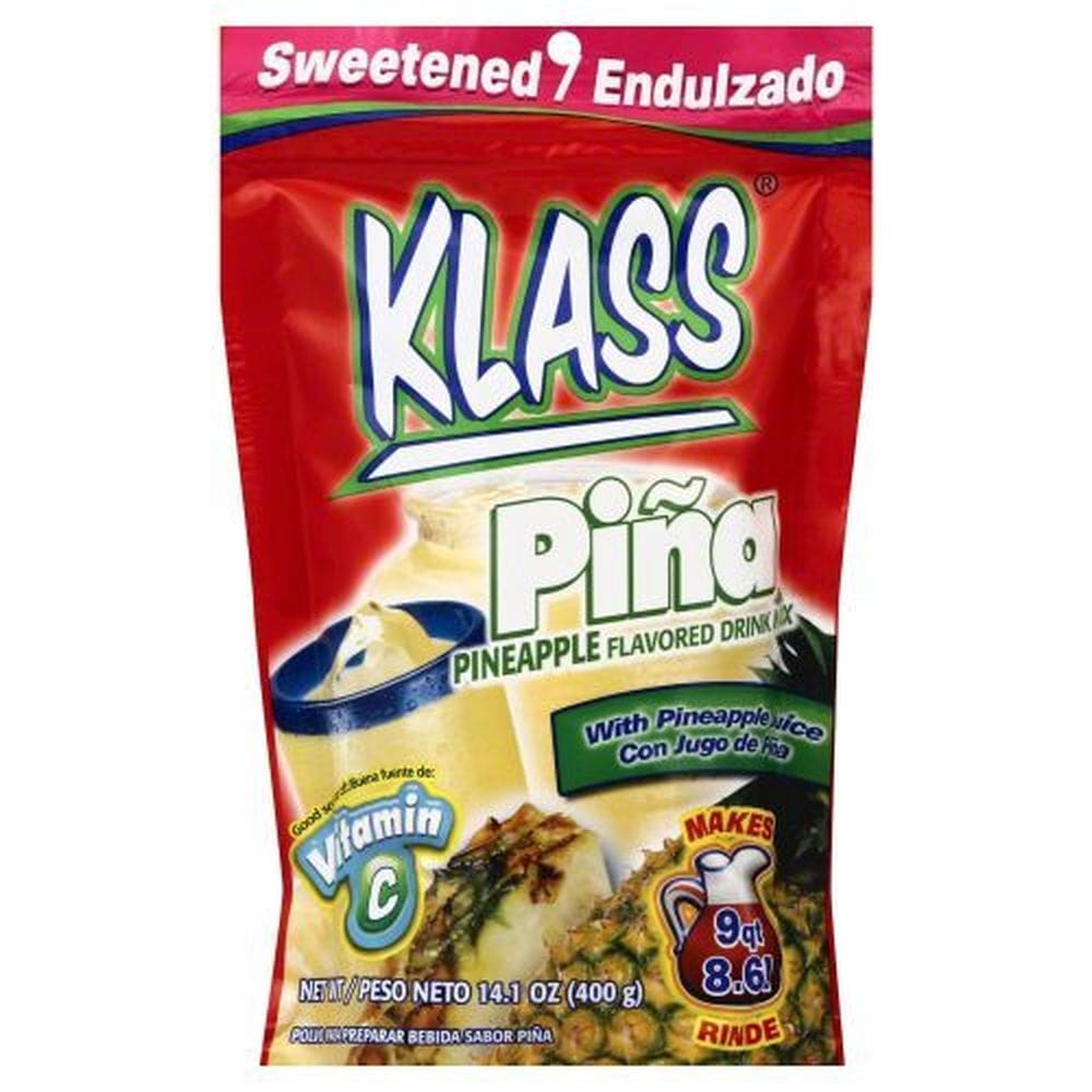 Klass Pineapple Fruit Flavored Sweetened Drink Mix, 14.1 Ounce -- 6 Per Case