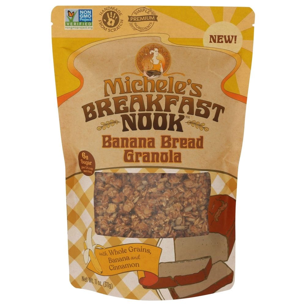 Micheles Breakfast Nook Banana Bread Granola, 11 Ounce -- 6 Per Case