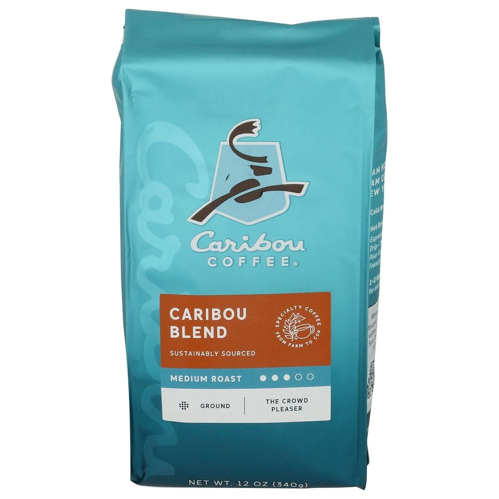 Caribou Coffee Medium Roast Caribou Blend Ground Coffee, 12 Ounce -- 6 Per Case