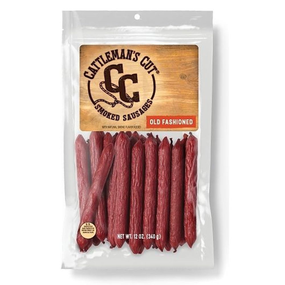 Cattlemens Cut Old Fashioned Smoked Sausages Sticks, 12 Ounce -- 12 Per Case