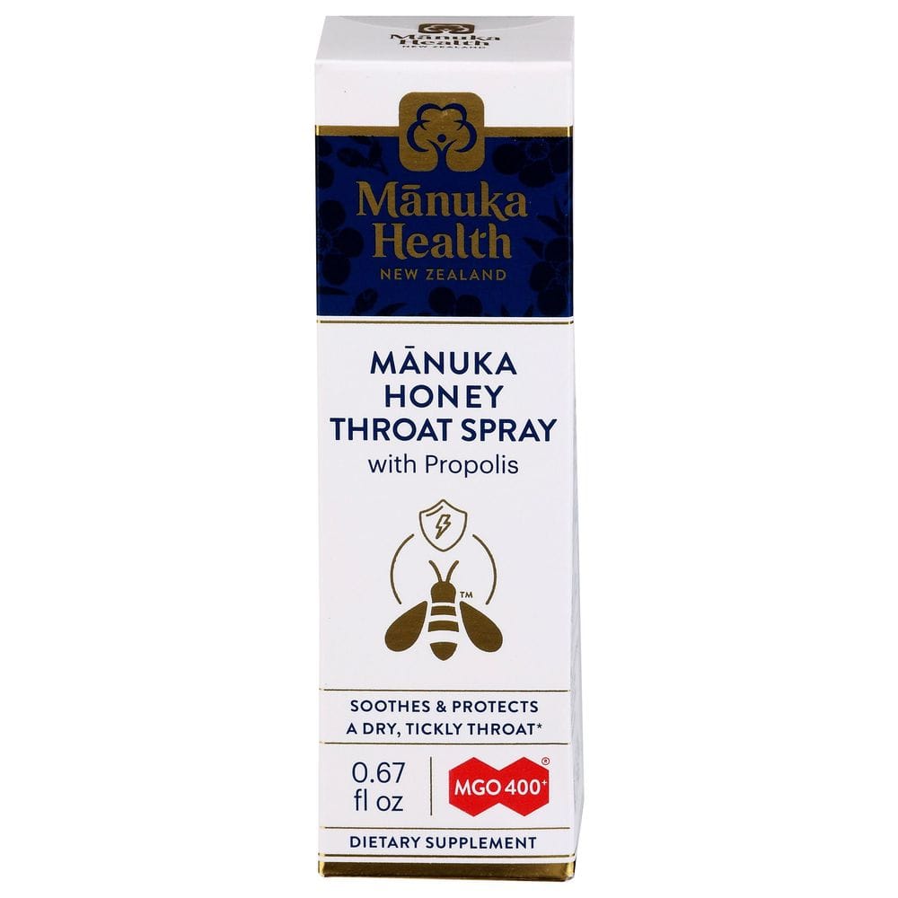 Manuka Health Manuka Honey Throat Spray With Propolis, 0.67 Fluid Ounce